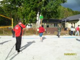 Bau und Einweihung Volleyballplatz 